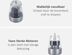 KROMS Peper En Zoutmolen Set - Peper En Zoutmolen Set Elektrisch -2 In 1 - Instelbare Maalgraad - Pepermolen - Zoutmolen - Peper En Zoutmolen Elektrisch -Woonkeuken Winkel 1200x913 1