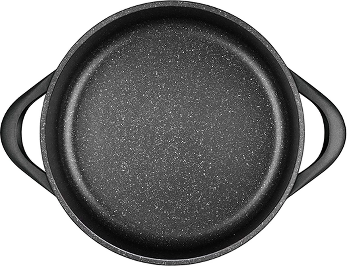 Smile 10-Delige Pannenset - Anti Aanbaklaag - Vaatwasser Bestendig - Zwart - MGK-17 14 Smile 10-Delige Pannenset - Anti Aanbaklaag - Vaatwasser Bestendig - Zwart - MGK-17 - Afbeelding 12