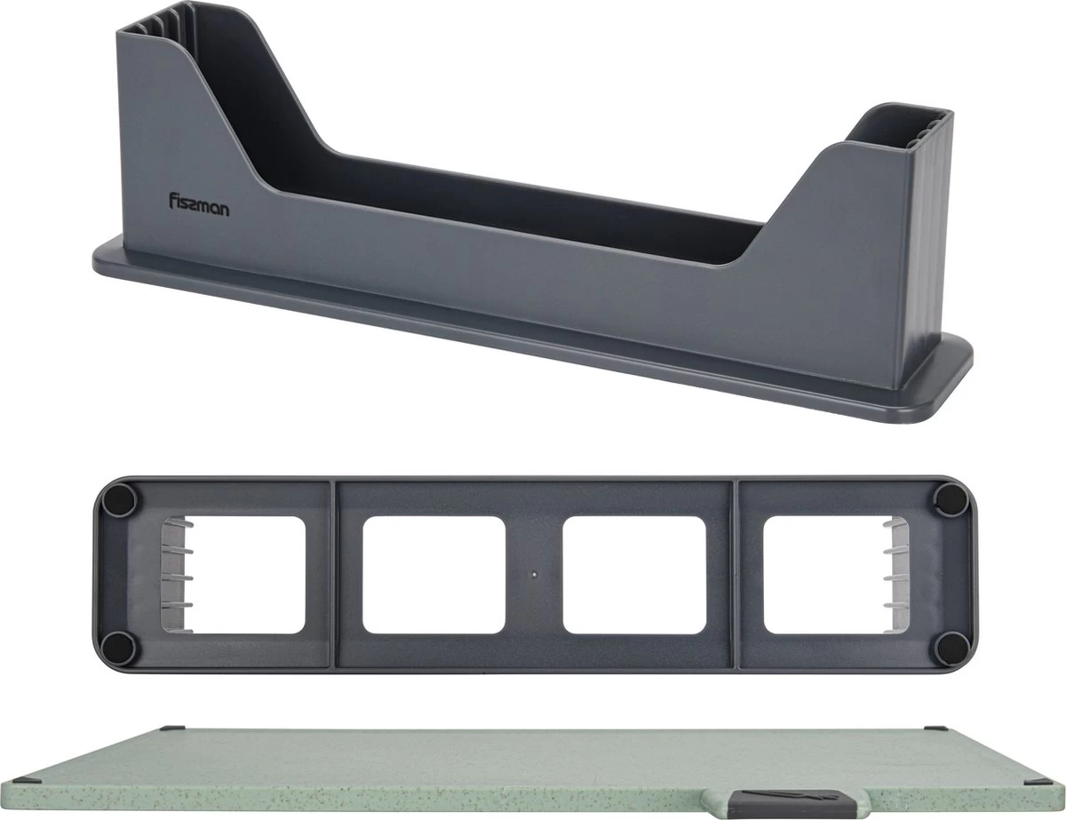 Fissman Luxe Index Snijplankenset - Met Houder - 4 Stuks - 30x22.5cm 6 Fissman Luxe Index Snijplankenset - Met Houder - 4 Stuks - 30x22.5cm - Afbeelding 4