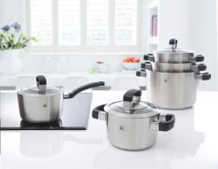 BK Conical Cool Glas Pannenset - 5-delig - Glazen Deksels - Geschikt Voor Alle Warmtebronnen -Woonkeuken Winkel 1200x928 1