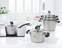 BK Conical Cool Pannenset - 5-delig - RVS - Geschikt Voor Alle Warmtebronnen 30 BK Conical Cool Pannenset - 5-delig - RVS - Geschikt Voor Alle Warmtebronnen -Woonkeuken Winkel 1200x929