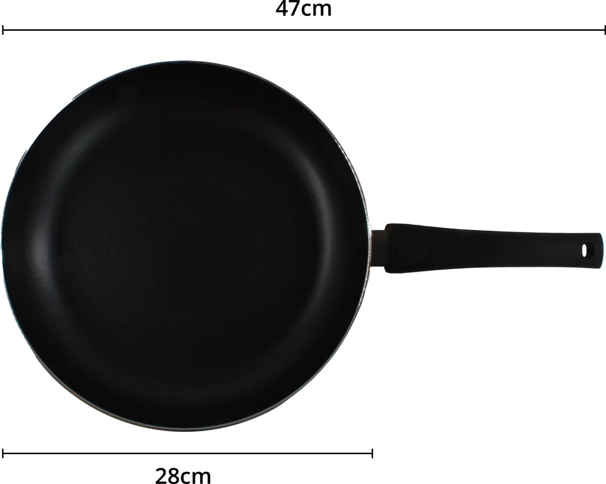 Miller Hapjespan Inductie 28cm - Alle Warmtebronnen - Anti Aanbaklaag 4 Miller Hapjespan Inductie 28cm - Alle Warmtebronnen - Anti Aanbaklaag - Afbeelding 2