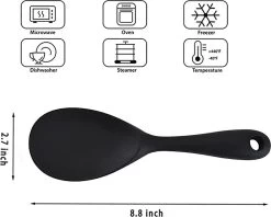 Doodadeals® Siliconen Rijstlepel - Rijst Opscheplepel - Rijstlepel Kunststof - Zwart - 1 Stuk 11 Doodadeals® Siliconen Rijstlepel - Rijst Opscheplepel - Rijstlepel Kunststof - Zwart - 1 Stuk -Woonkeuken Winkel 1200x960 4