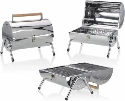 BBQ Collection Houtskoolbarbecue - Cilinder - Chroom -Woonkeuken Winkel 1200x972 4