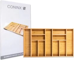 Grote Bestekbak Bamboe 81x47CM - Coninx Besteklade - Opbergbak - Duurzaam - Bamboe - Voor Laden Vanaf 47cm Diep -Woonkeuken Winkel 1200x987 2