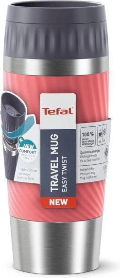 Tefal Travel Mug Easy Twist Thermobeker - Koraalrood - 0,36 Liter 21 Tefal Travel Mug Easy Twist Thermobeker - Koraalrood - 0,36 Liter -Woonkeuken Winkel 520x1200