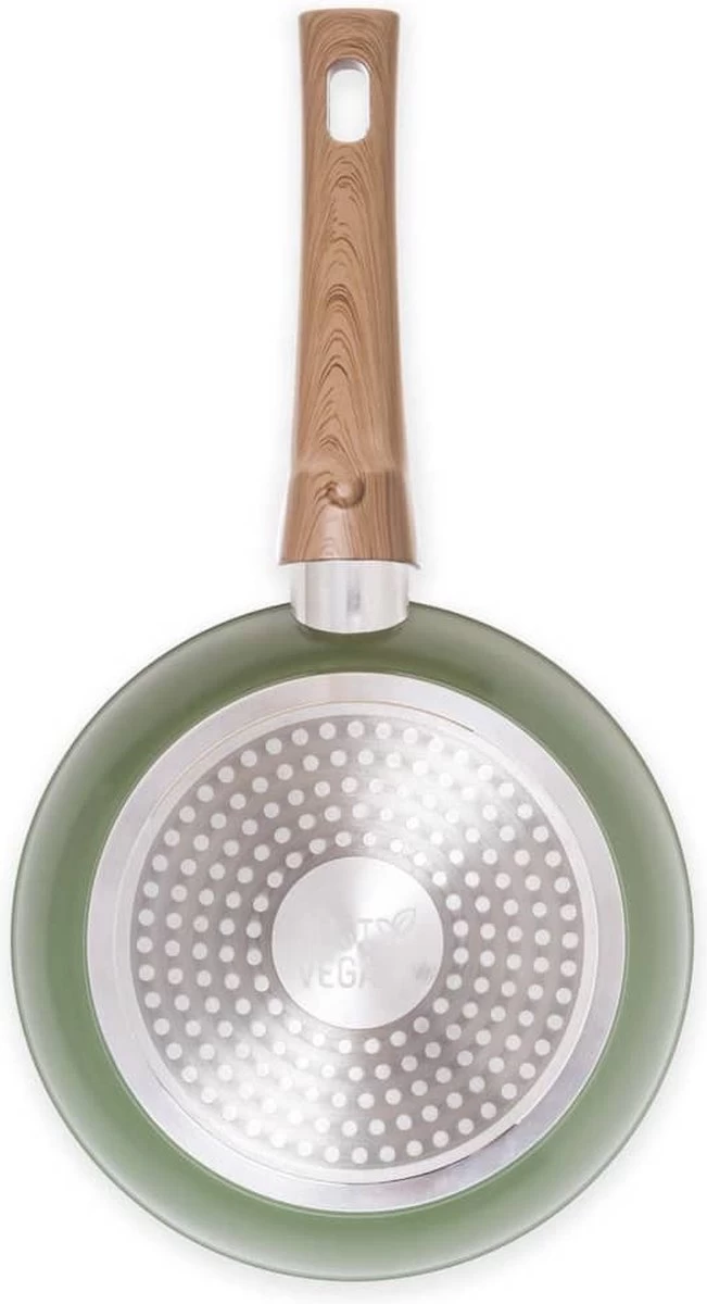 Just Vegan Koekenpan ECO Met Afneembaar Handvat 20 Cm Aluminium Groen 6 Just Vegan Koekenpan ECO Met Afneembaar Handvat 20 Cm Aluminium Groen - Afbeelding 4