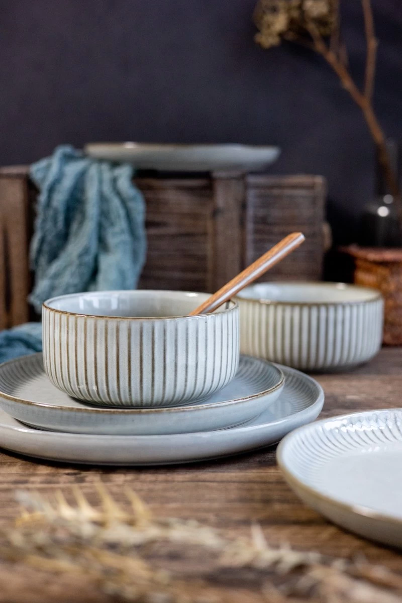 Selinex Stoneware - Serviesset - Grijs - 16 Delig 4 Persoons - CADEAUTIP - CADEAU 4 Selinex Stoneware - Serviesset - Grijs - 16 Delig 4 Persoons - CADEAUTIP - CADEAU - Afbeelding 2