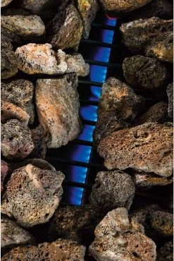 Halifax Gasbarbecue 5,5 KW - Buitenkeuken Met Lavasteen Grillplaat En Gaspit - 100x98 Cm -Woonkeuken Winkel 802x1200