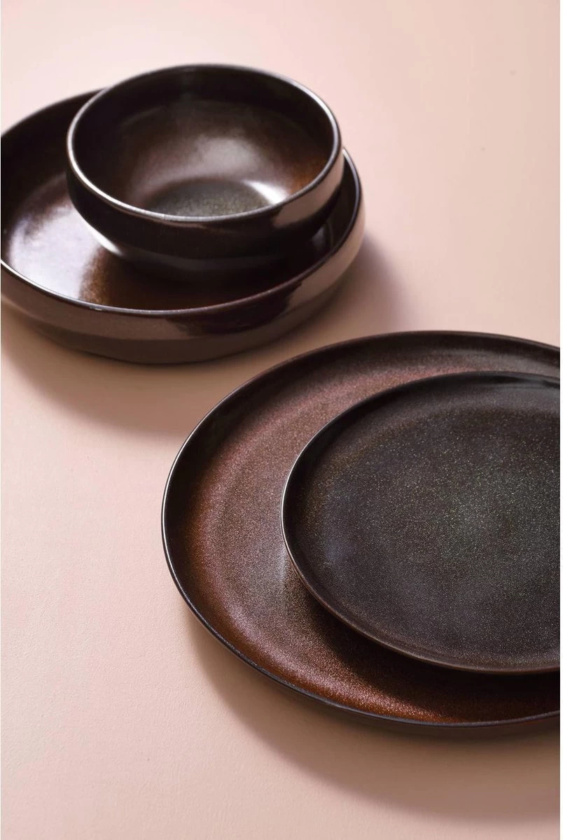 Palmer Serviesset Bama Copper Stoneware 6-persoons 24-delig Koper 15 Palmer Serviesset Bama Copper Stoneware 6-persoons 24-delig Koper - Afbeelding 13