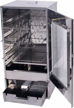 2-L Home & Garden XL Rookoven - RVS - 80x40x28 Cm - 3 Etages -Woonkeuken Winkel 824x1200 1