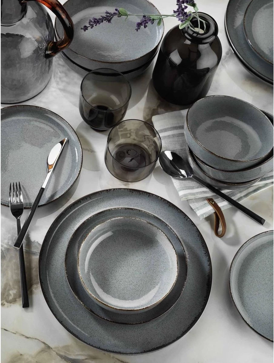 Palmer Serviesset Antigo Porselein 4-persoons 16-delig Blauw 10 Palmer Serviesset Antigo Porselein 4-persoons 16-delig Blauw - Afbeelding 8