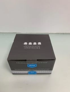 Excellent Houseware Set Van 4x Stuks Bekers/mokken Wit 380 Ml Van Porselein - Melkbekers -Woonkeuken Winkel 913x1200