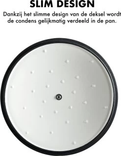 MOA Gietijzeren Braadpan - Inhoud 7,2 Liter - 30CM - Rond - Alle Warmtebronnen - Ook Voor Inductie - Gewicht 7,3 Kg - Wit - C30W -Woonkeuken Winkel 928x1200