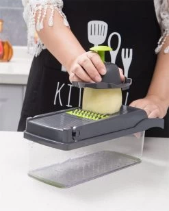 Merkloos Mandoline – Multifunctionele Groentesnijder – Nicer Dicer -Woonkeuken Winkel 963x1200